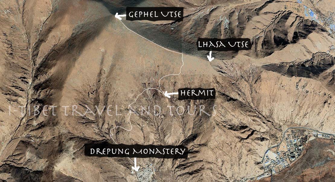 Gephel Utse hiking Map