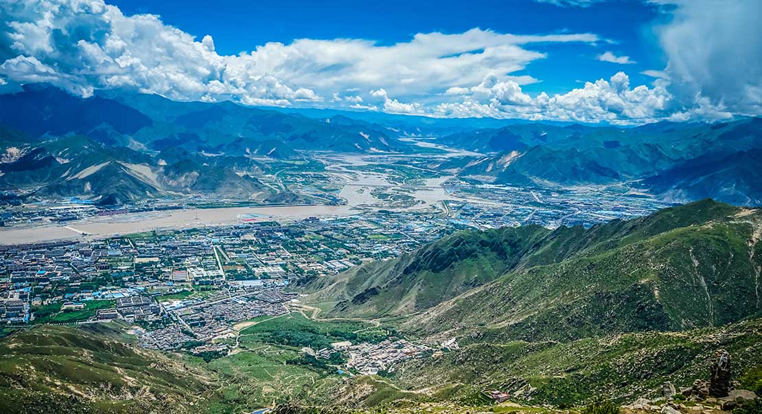 Lhasa Valley from Gephel Utse