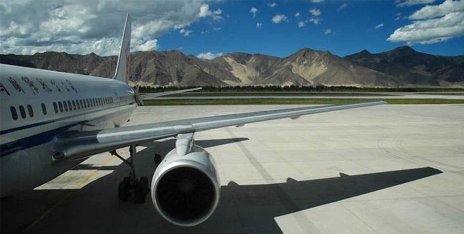 Shanghai to Lhasa flight