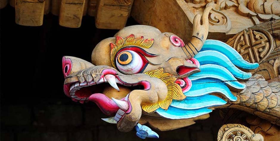 Tibetan Wood Painting