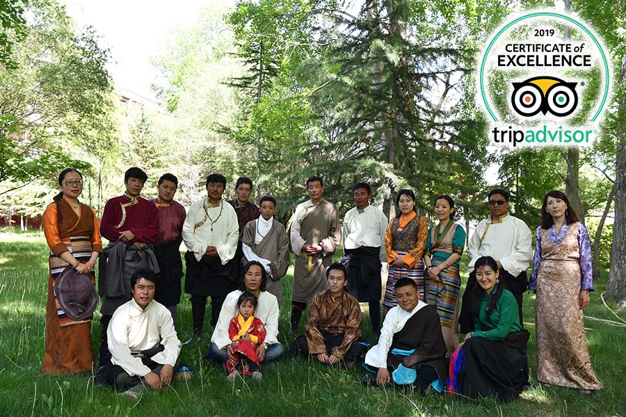 Tibetan travel agency in Tibet Group Photo